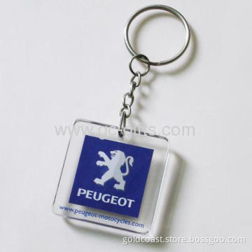 Printed Promotional Acrylic Keyrings 